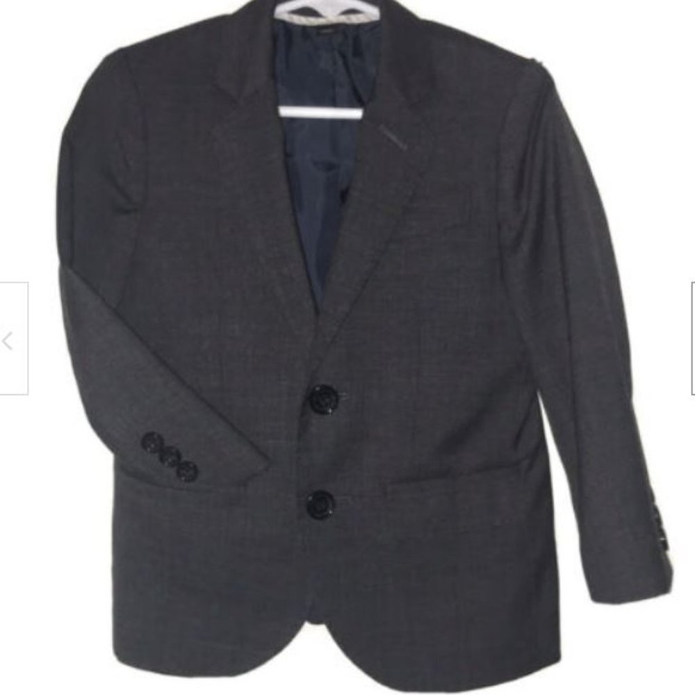 Boys' Grey Ludlow suit jacket in Italian wool